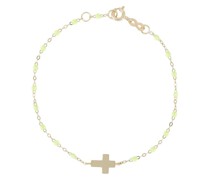 18kt Cross Charm Classic Gigi Rotgoldarmband