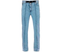 Tapered-Jeans mit Schloss