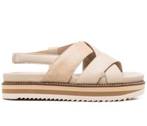 Sandalen mit überkreuzten Riemen 55mm