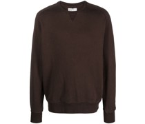 logo-patch fine-knit Pullover