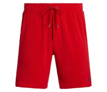 Frottee-Joggingshorts mit Polo Pony