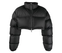 Gefütterte Cropped-Jacke