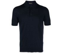 Polohemd mit feinem Strickmuster
