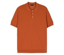 textured cotton polo shirt