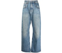 Jeans mit ausgeblichenem Effekt