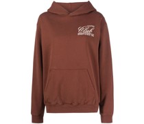 graphic-print cotton hoodie