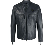 Lederjacke mit Reißverschluss