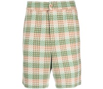 Tweed-Shorts mit Karomuster