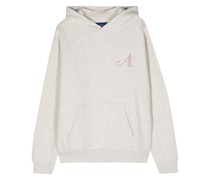 rhinestone-embellished cotton hoodie