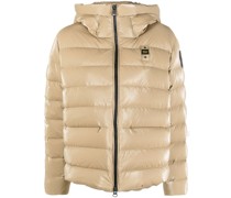 Gefütterte Jacke mit Logo-Patch