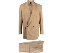 double-breasted virgin-wool suit