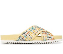 Sandalen mit überkreuzten Riemen