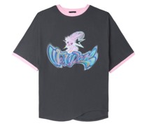 T-Shirt mit Graffiti-Print