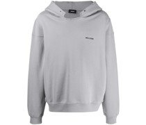 Kapuzenpullover mit Distressed-Kragen
