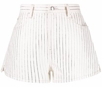 Bite Jeans-Shorts mit Kristallstreifen