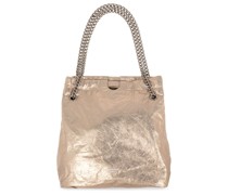 Crush Handtasche im Metallic-Look