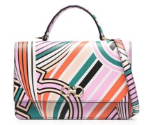 Schultertasche mit Gancini-Detail