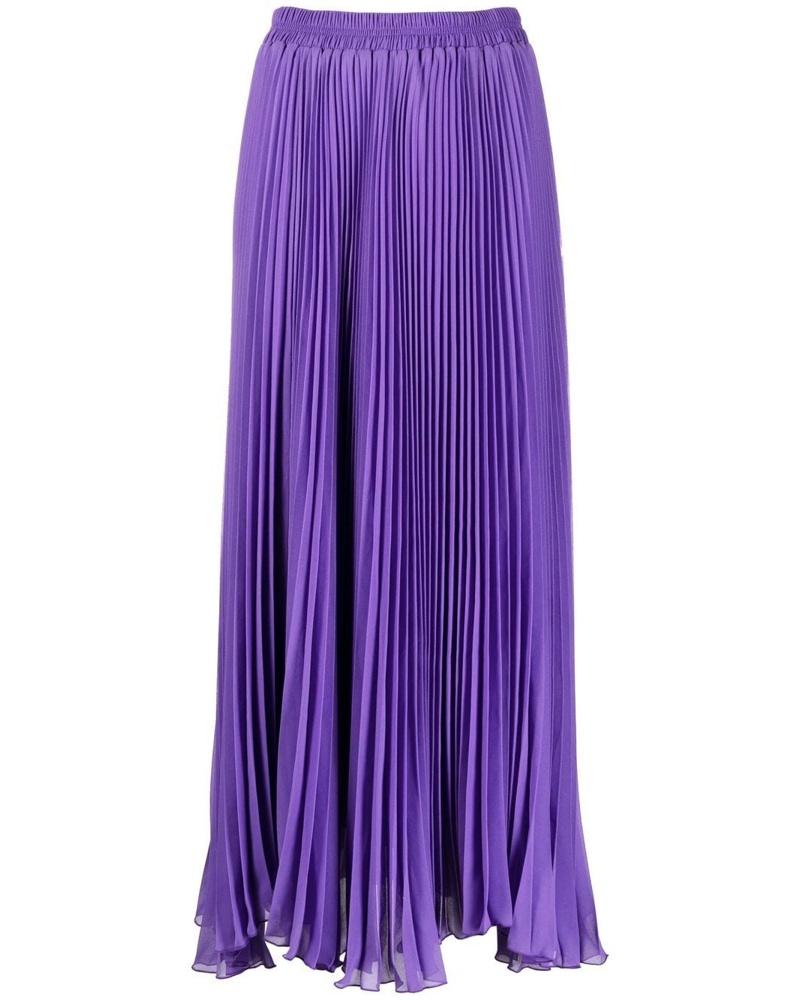 STYLAND Damen Faltenrock mit hohem Bund