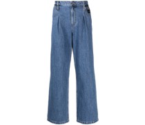 Straight-Leg-Jeans mit Anhänger