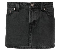 Halbhoher Jeans-Minirock