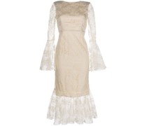 Maxikleid mit Spitzeneinsätzen