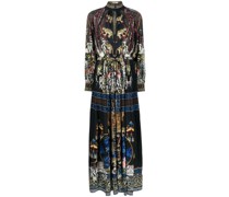 Maxikleid mit Stehkragen
