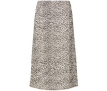 metallic-thread knitted miniskirt