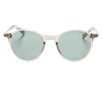 transparent round-frame sunglasses