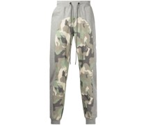 Jogginghose mit Camouflage-Einsatz