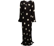 Santos Maxikleid mit Polka Dots