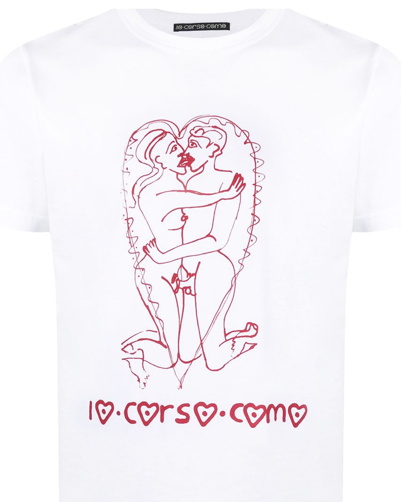 10 Corso Como Damen T-Shirt mit grafischem Print