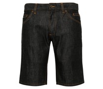 Jeans-Shorts mit Kontrastnähten