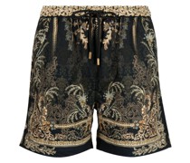 Shorts mit Barock-Print