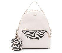 zebra-pouch backpack