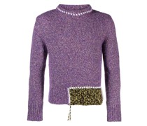 Pullover mit Kontrasteinsatz