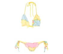 Bikini mit Batikmuster