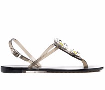Sandalen mit Kristallen