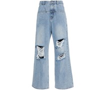 Lockere Low-Rise-Jeans