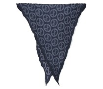 Seidenschal mit Monogramm-Print