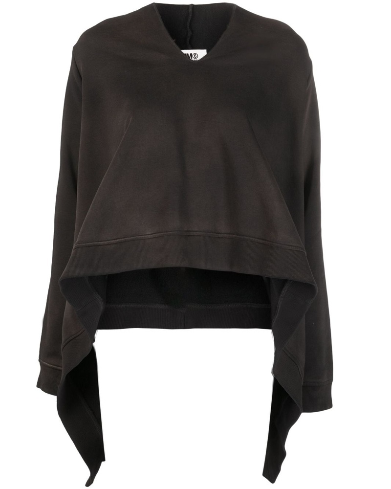 Maison Margiela Damen Drapiertes Sweatshirt