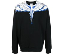 Sweatshirt mit Flügel-Print