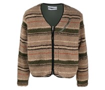 Gestreifte Fleecejacke