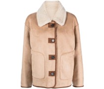 contrasting-trim reversible jacket