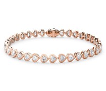 18kt Rotgoldarmband mit Diamanten