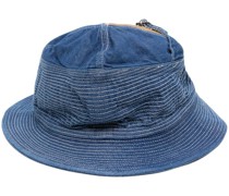 contrasting-stitch detail bucket hat