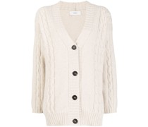 Cardigan mit Zopfmuster