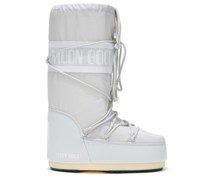 Schnürstiefel mit Logo-Print