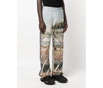 Jogginghose mit Geparden-Print