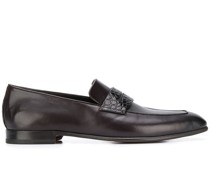 Penny-Loafer mit Kroko-Optik