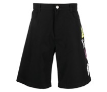 Shorts mit Logo-Stickerei